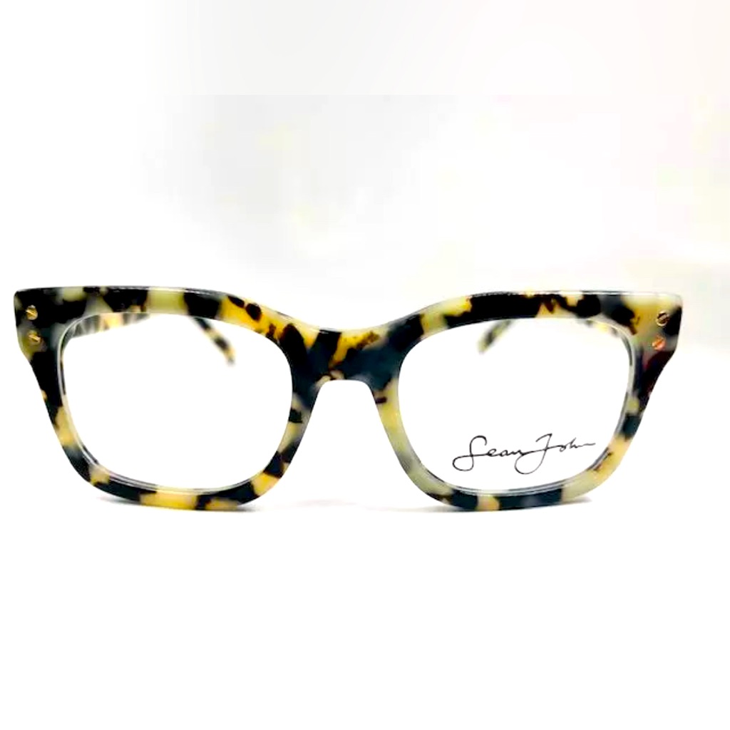 New Sean John Sjlo 6025e 726 Blonde Tortoise Eyeglasses 51/20/145
